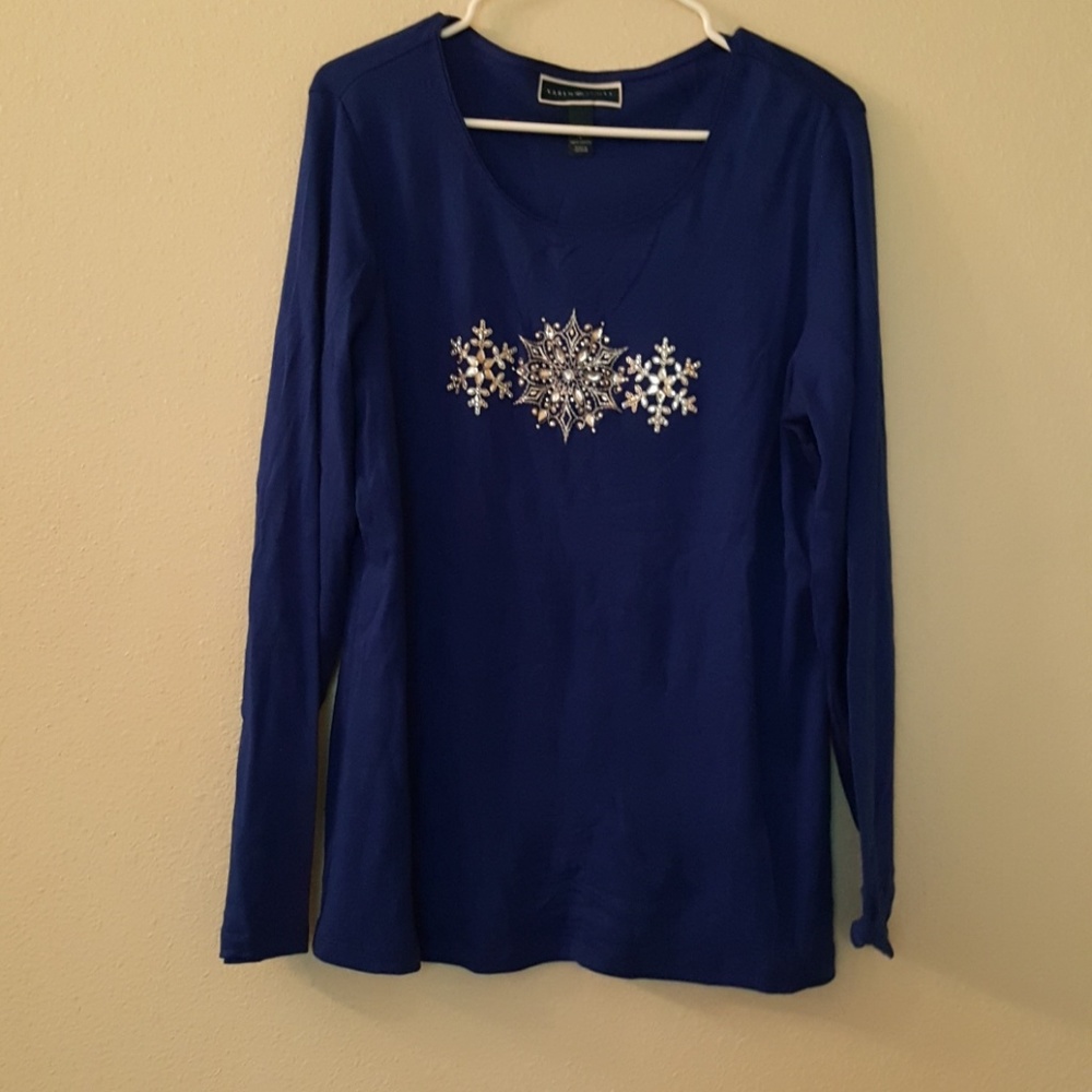 KAREN SCOTT BRIGHT BLUE Size: Large